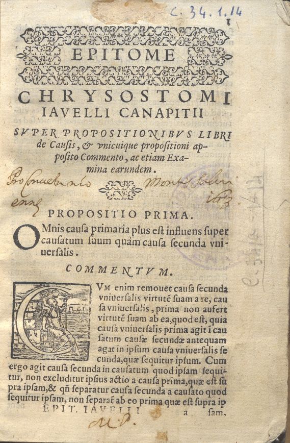 C.34.1.14 – EPITOME. C. IAVELLI.  1567